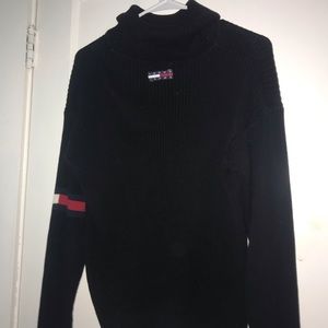 black Tommy Hilfiger turtleneck